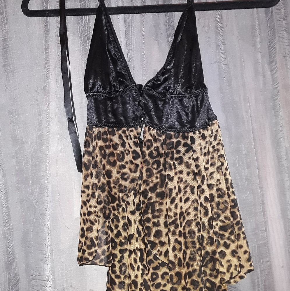 leopard print ✨ teddy bear lingerie